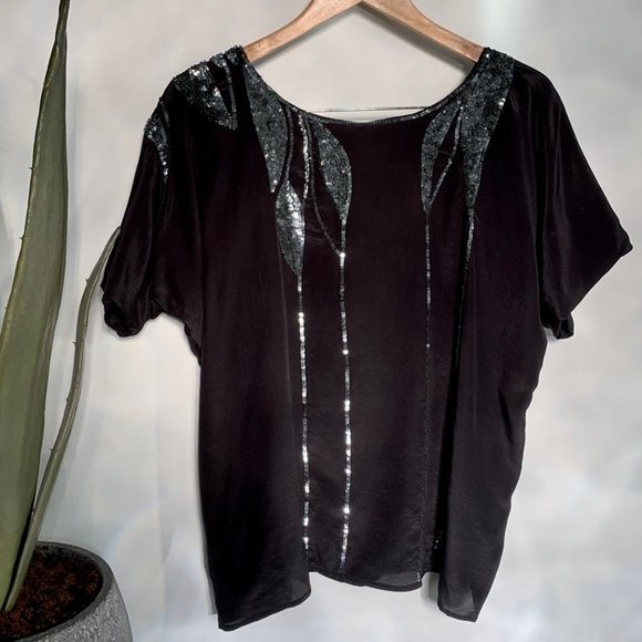 Love Sam Silk Crepe and Sequin dressy top - Picture 9 of 11